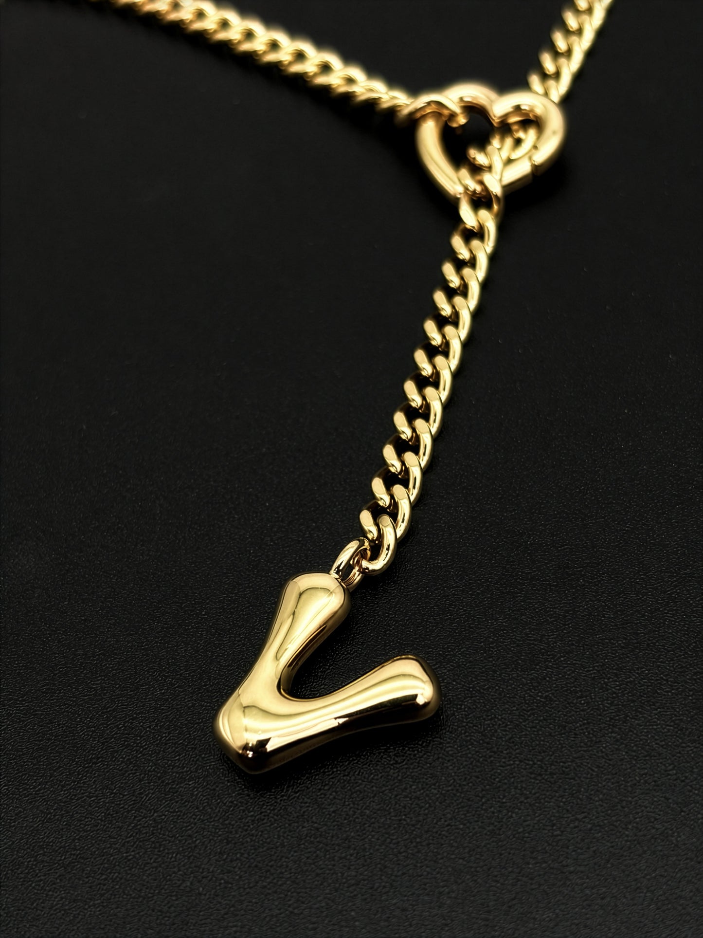 LoveChains™ - Initial Charm Slip Chain Choker