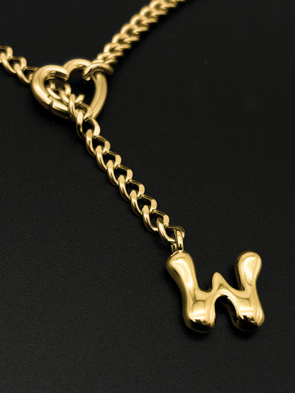 LoveChains™ - Initial Charm Slip Chain Choker