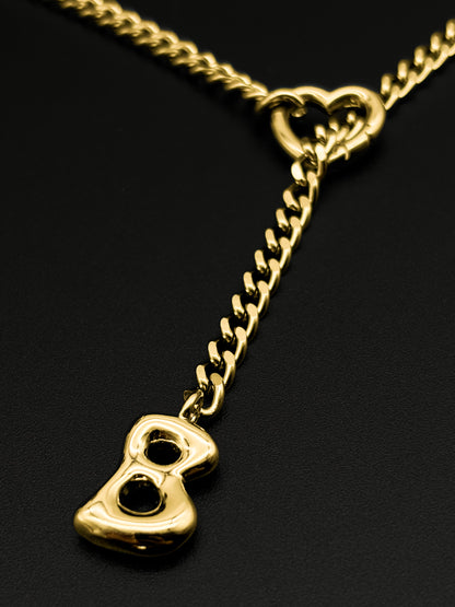LoveChains™ - Initial Charm Slip Chain Choker
