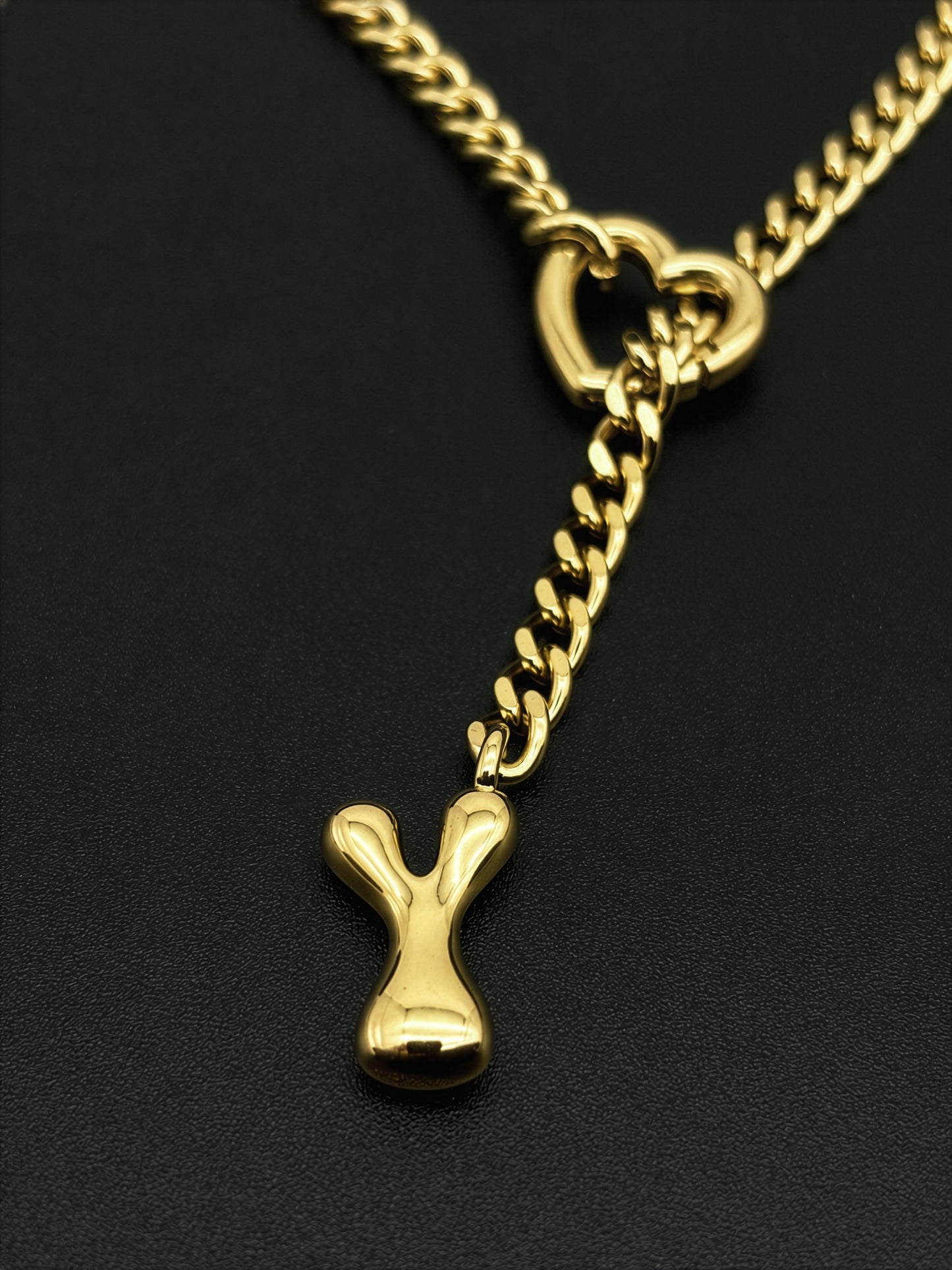 LoveChains™ - Initial Charm Slip Chain Choker