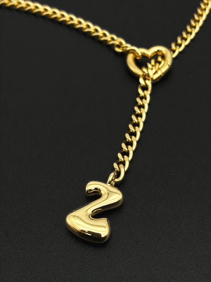LoveChains™ - Initial Charm Slip Chain Choker