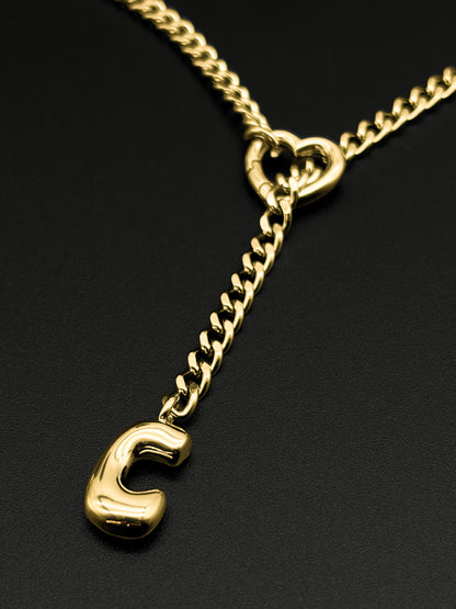 LoveChains™ - Initial Charm Slip Chain Choker
