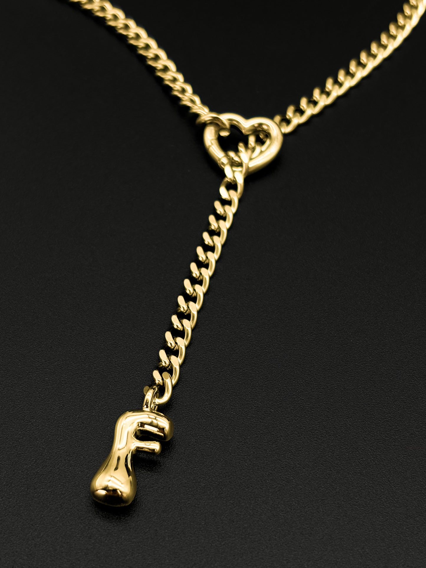 LoveChains™ - Initial Charm Slip Chain Choker