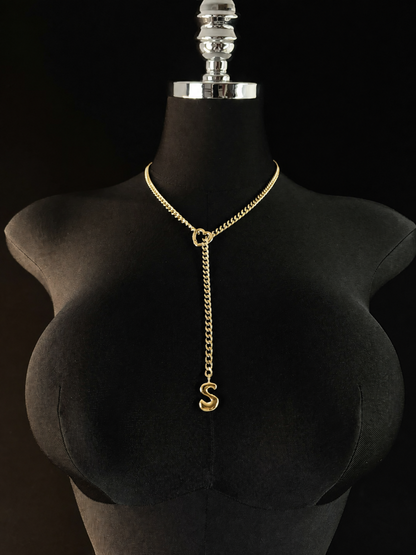 LoveChains™ - Initial Charm Slip Chain Choker