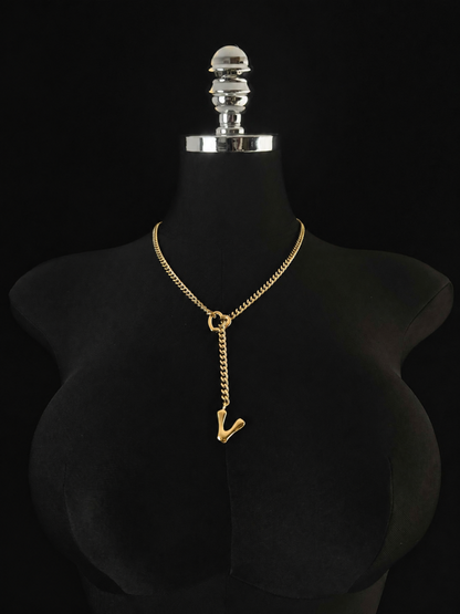 LoveChains™ - Initial Charm Slip Chain Choker