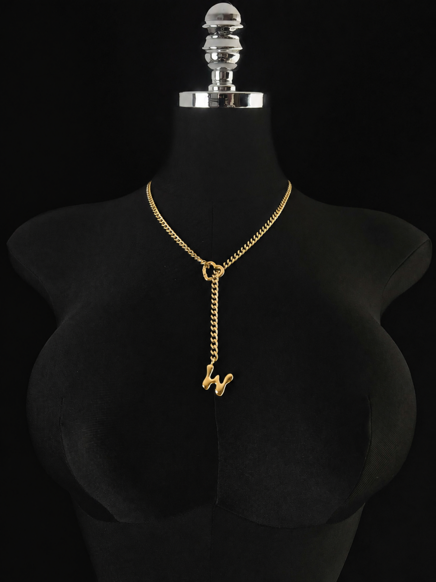 LoveChains™ - Initial Charm Slip Chain Choker