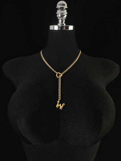 LoveChains™ - Initial Charm Slip Chain Choker