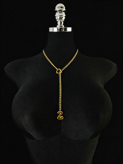 LoveChains™ - Initial Charm Slip Chain Choker