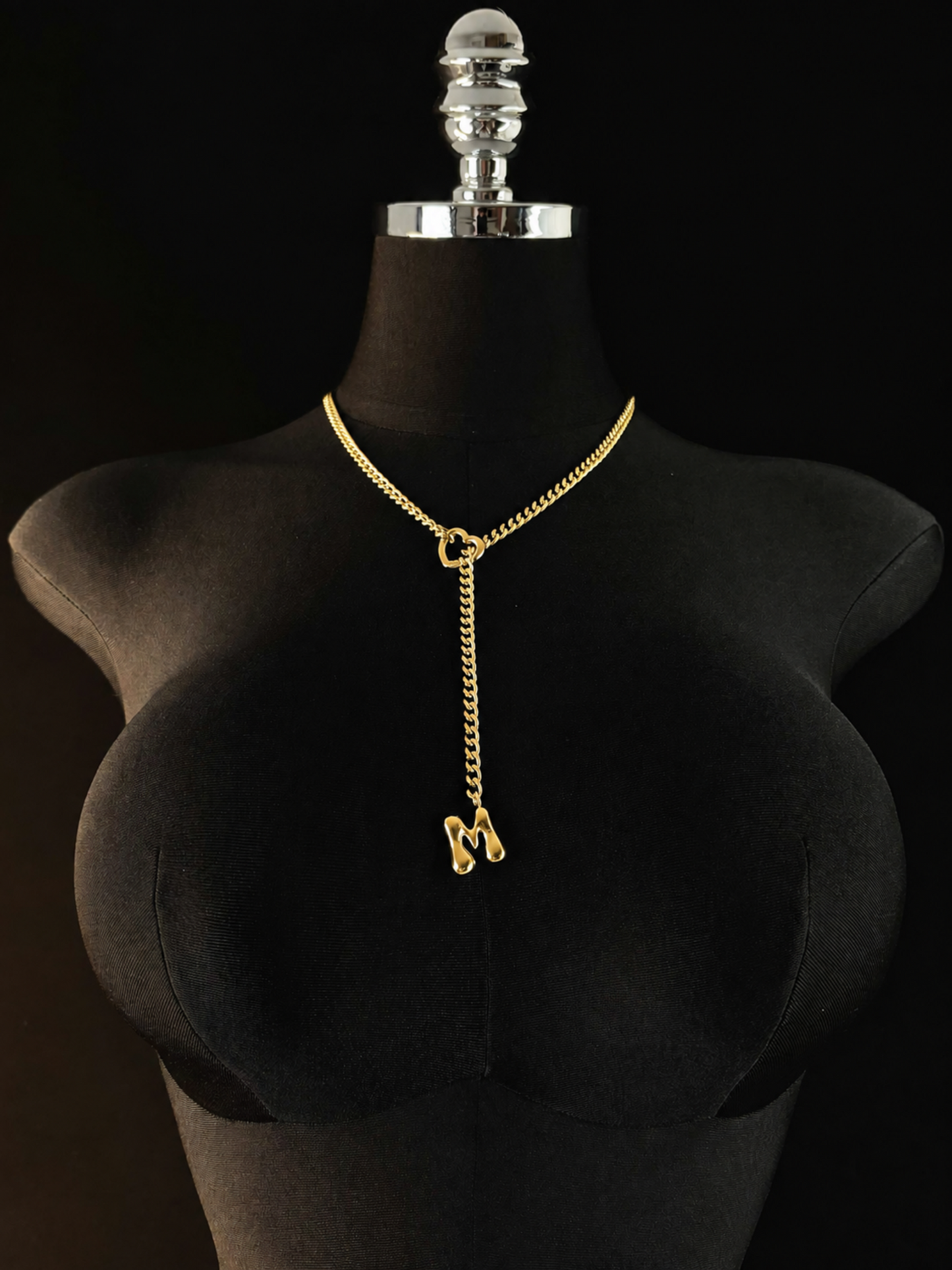 LoveChains™ - Initial Charm Slip Chain Choker