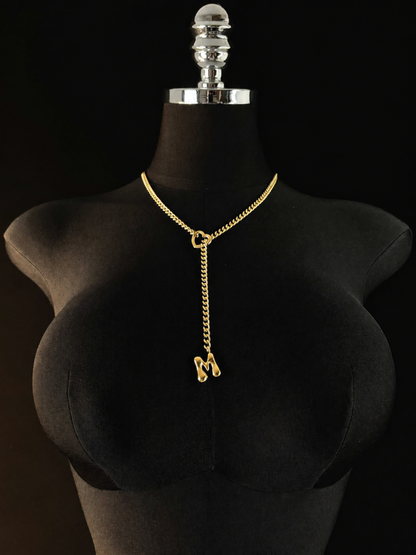 LoveChains™ - Initial Charm Slip Chain Choker