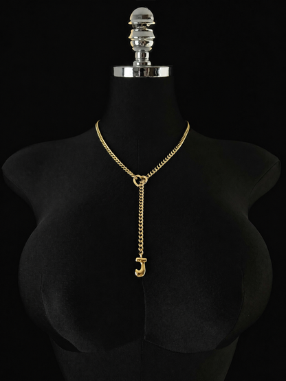LoveChains™ - Initial Charm Slip Chain Choker
