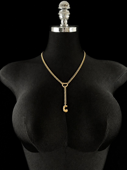LoveChains™ - Initial Charm Slip Chain Choker
