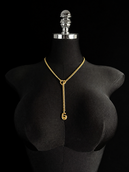 LoveChains™ - Initial Charm Slip Chain Choker