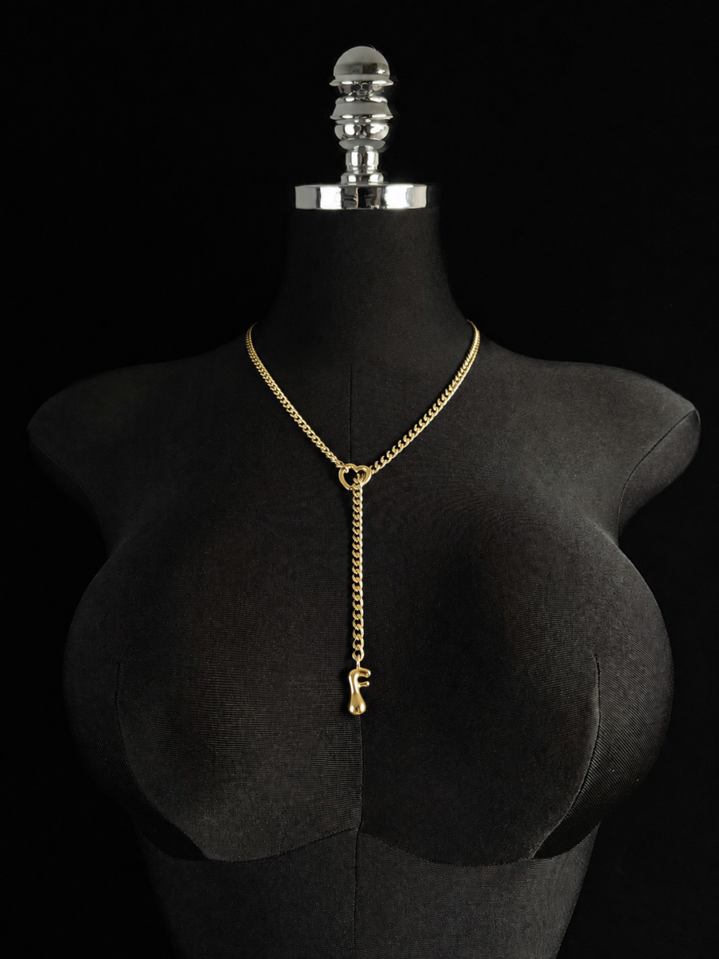 LoveChains™ - Initial Charm Slip Chain Choker