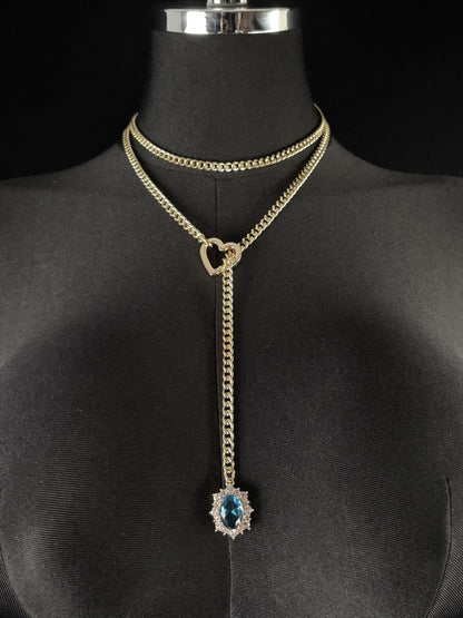 LoveChains™ - Gemstone Charm Loop Choker