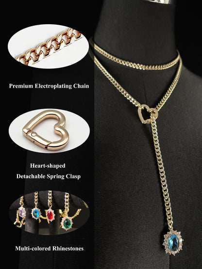 LoveChains™ - Gemstone Charm Loop Choker