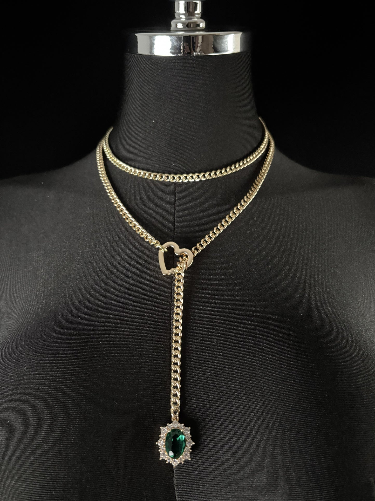 LoveChains™ - Gemstone Charm Loop Choker