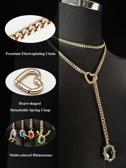 LoveChains™ - Gemstone Charm Loop Choker