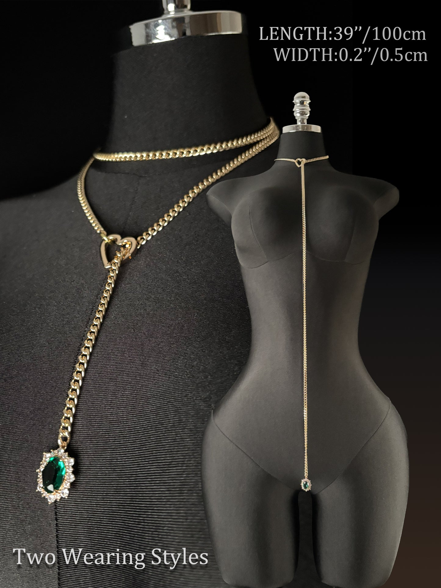 LoveChains™ - Gemstone Charm Loop Choker