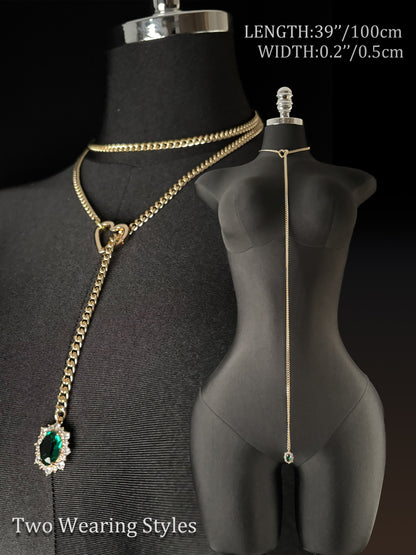 LoveChains™ - Gemstone Charm Loop Choker