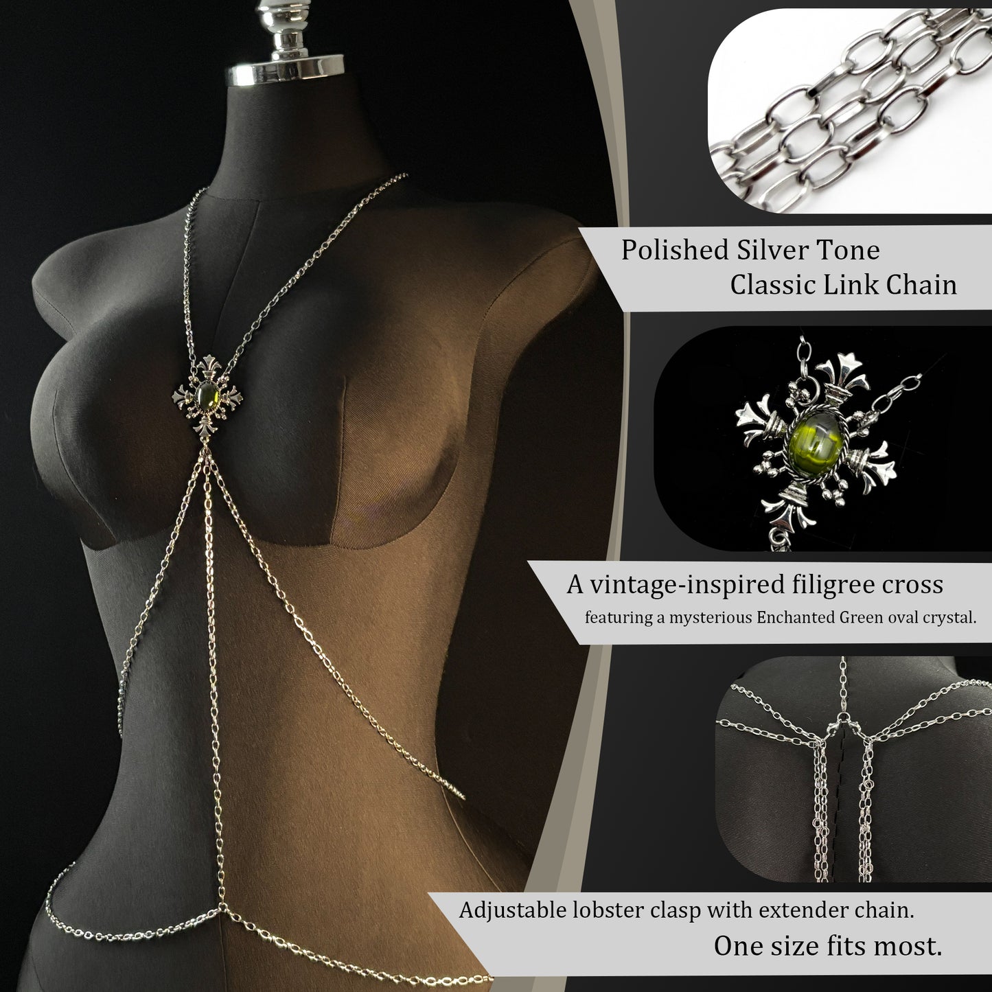 LoveChains™ - Gothic Cross Body Chain