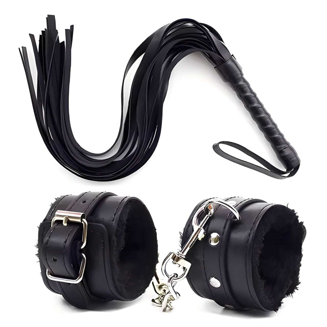 LoveChains™ - Handcuffs + Whip