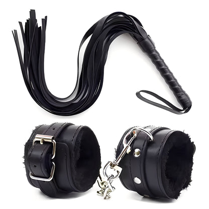 LoveChains™ - Handcuffs + Whip