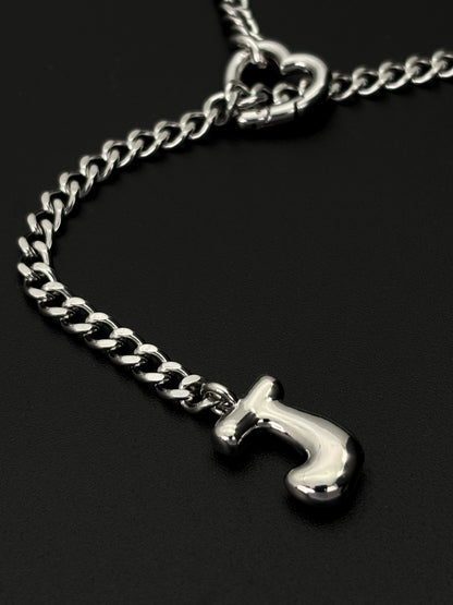 LoveChains™ - Initial Charm Slip Chain Choker