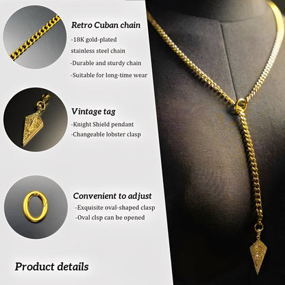 LoveChains™ - Knight’s Shield Slip Chain Choker