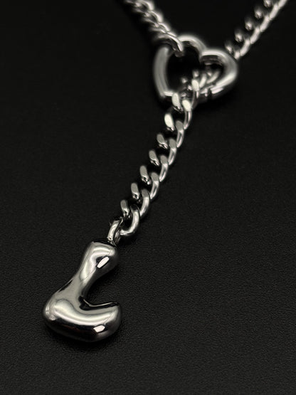 LoveChains™ - Initial Charm Slip Chain Choker