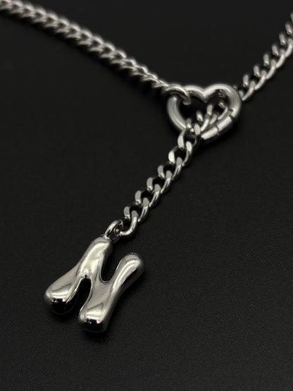 LoveChains™ - Initial Charm Slip Chain Choker