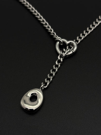LoveChains™ - Initial Charm Slip Chain Choker