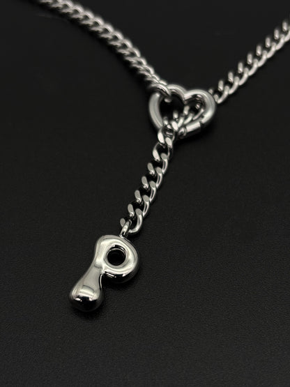 LoveChains™ - Initial Charm Slip Chain Choker