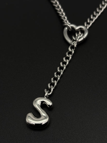 LoveChains™ - Initial Charm Slip Chain Choker