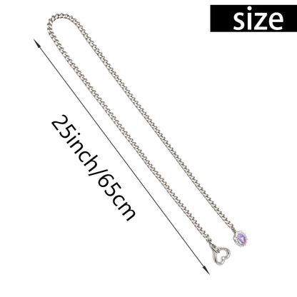 LoveChains™ - Gemstone Charm Slip Chain Choker