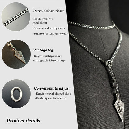 LoveChains™ - Knight’s Shield Loop Choker