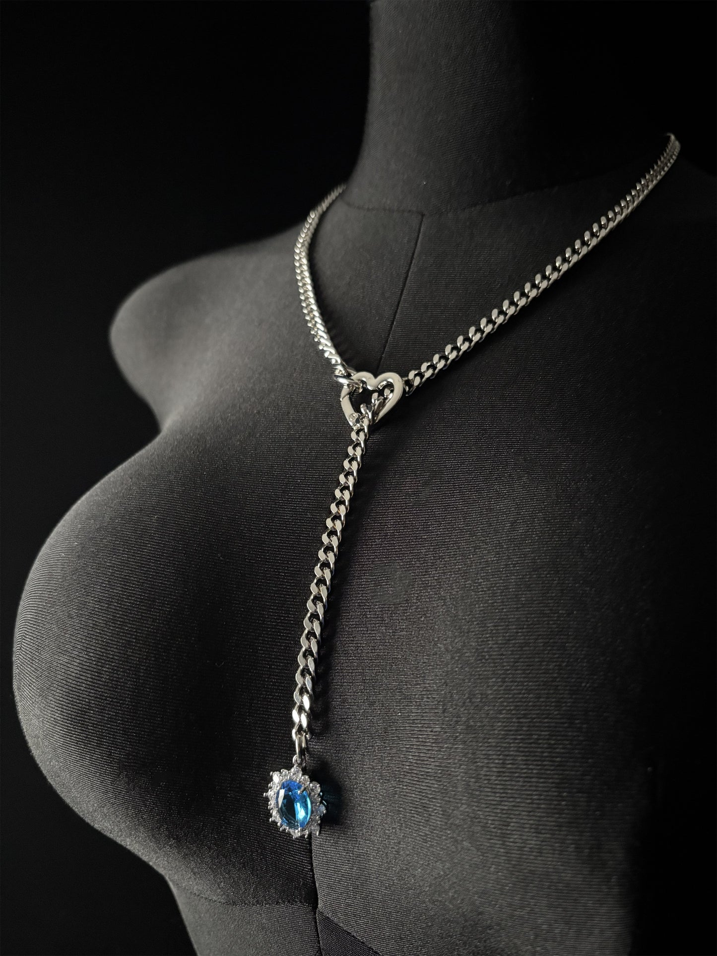 LoveChains™ - Gemstone Charm Slip Chain Choker