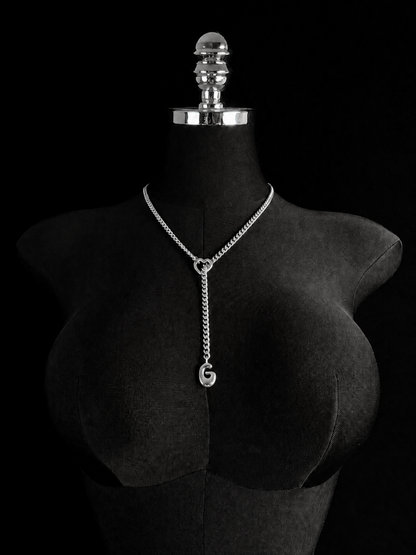 LoveChains™ - Initial Charm Slip Chain Choker