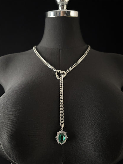 LoveChains™ - Gemstone Charm Slip Chain Choker