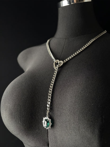 LoveChains™ - Gemstone Charm Slip Chain Choker