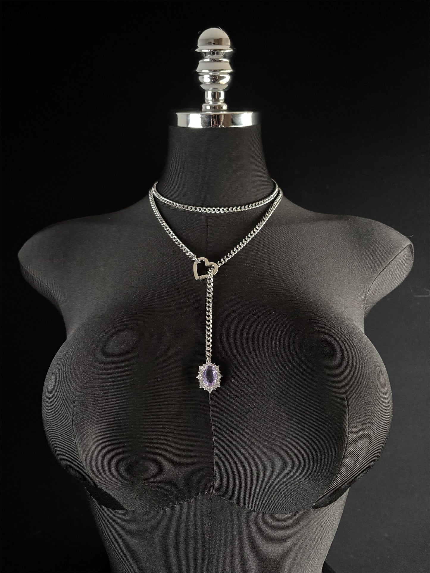 LoveChains™ - Gemstone Charm Loop Choker