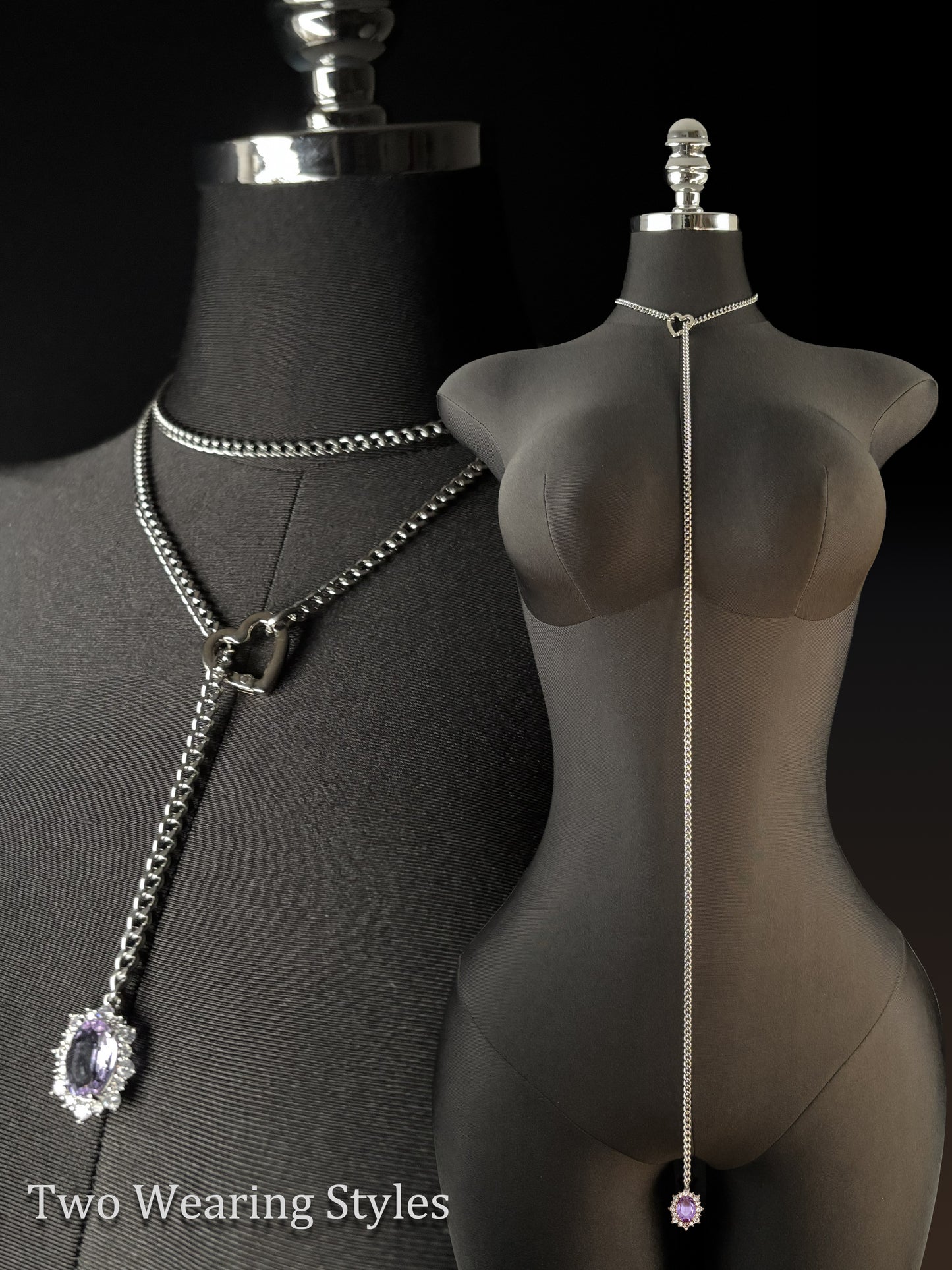 LoveChains™ - Gemstone Charm Loop Choker