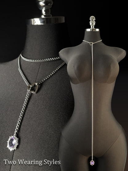 LoveChains™ - Gemstone Charm Loop Choker