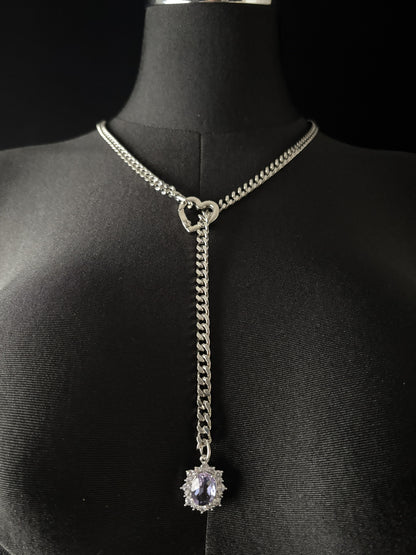 LoveChains™ - Gemstone Charm Slip Chain Choker