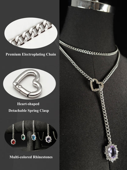 LoveChains™ - Gemstone Charm Loop Choker