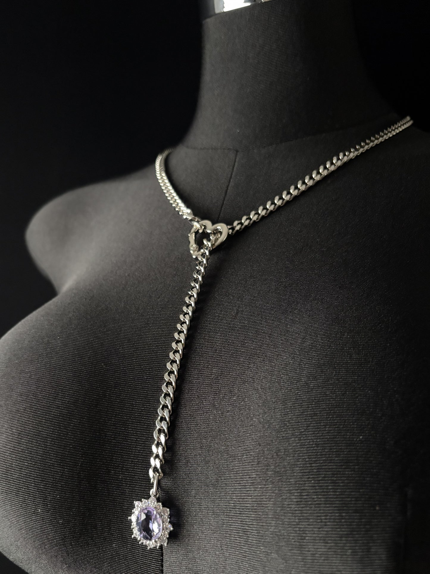 LoveChains™ - Gemstone Charm Slip Chain Choker