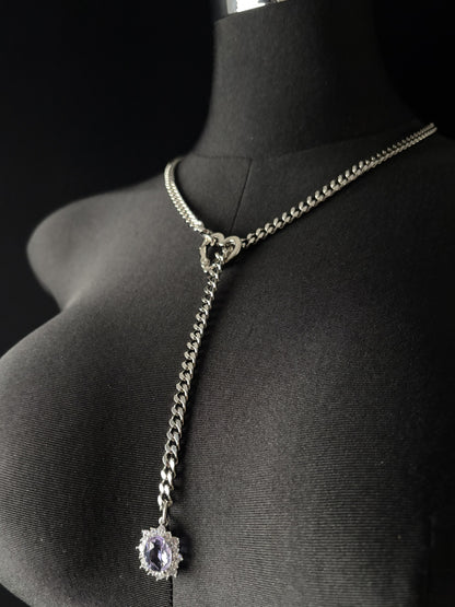 LoveChains™ - Gemstone Charm Slip Chain Choker