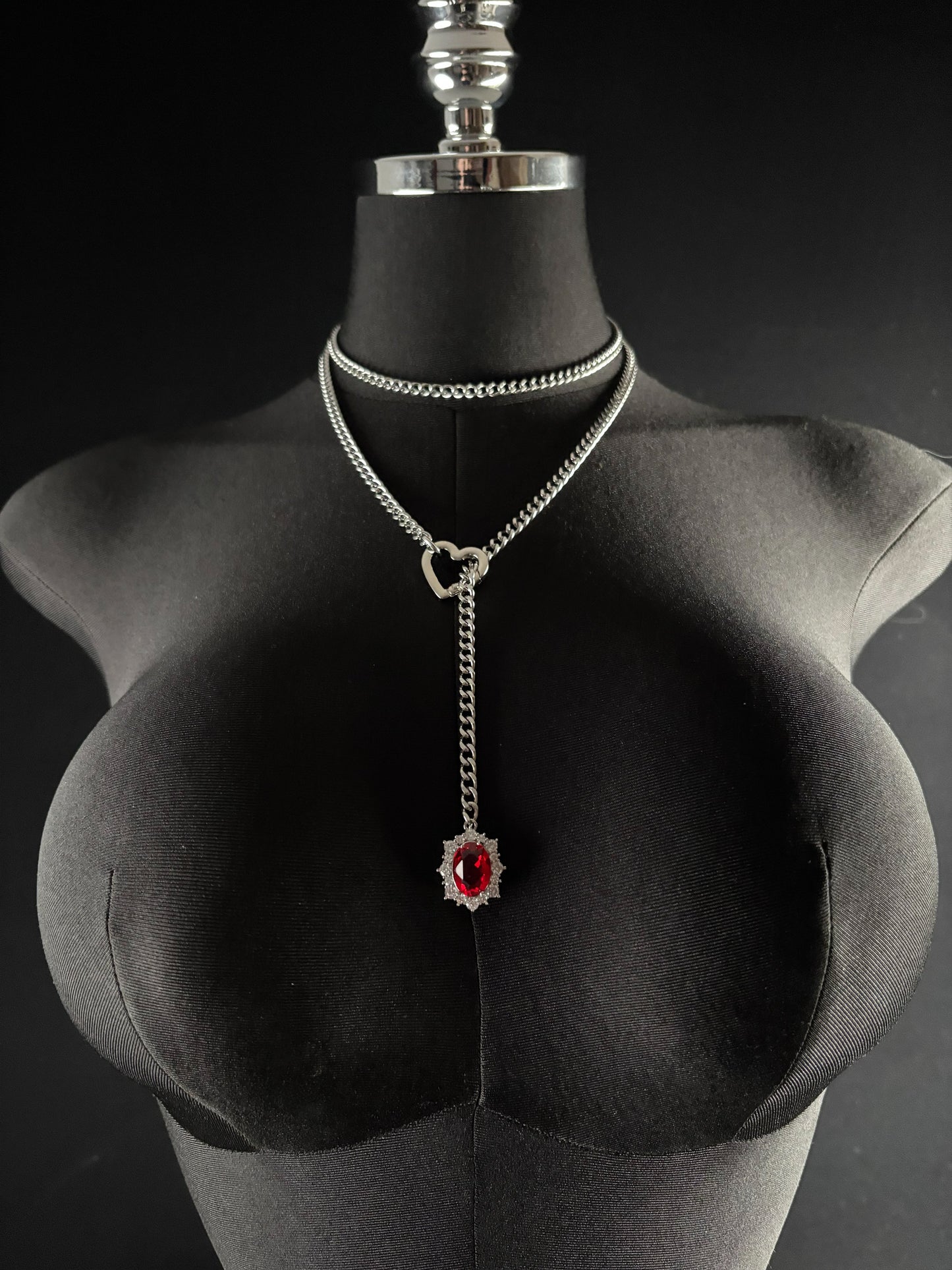 LoveChains™ - Gemstone Charm Loop Choker