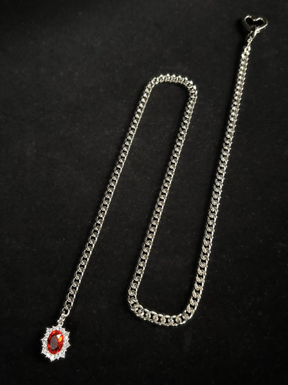 LoveChains™ - Gemstone Charm Slip Chain Choker