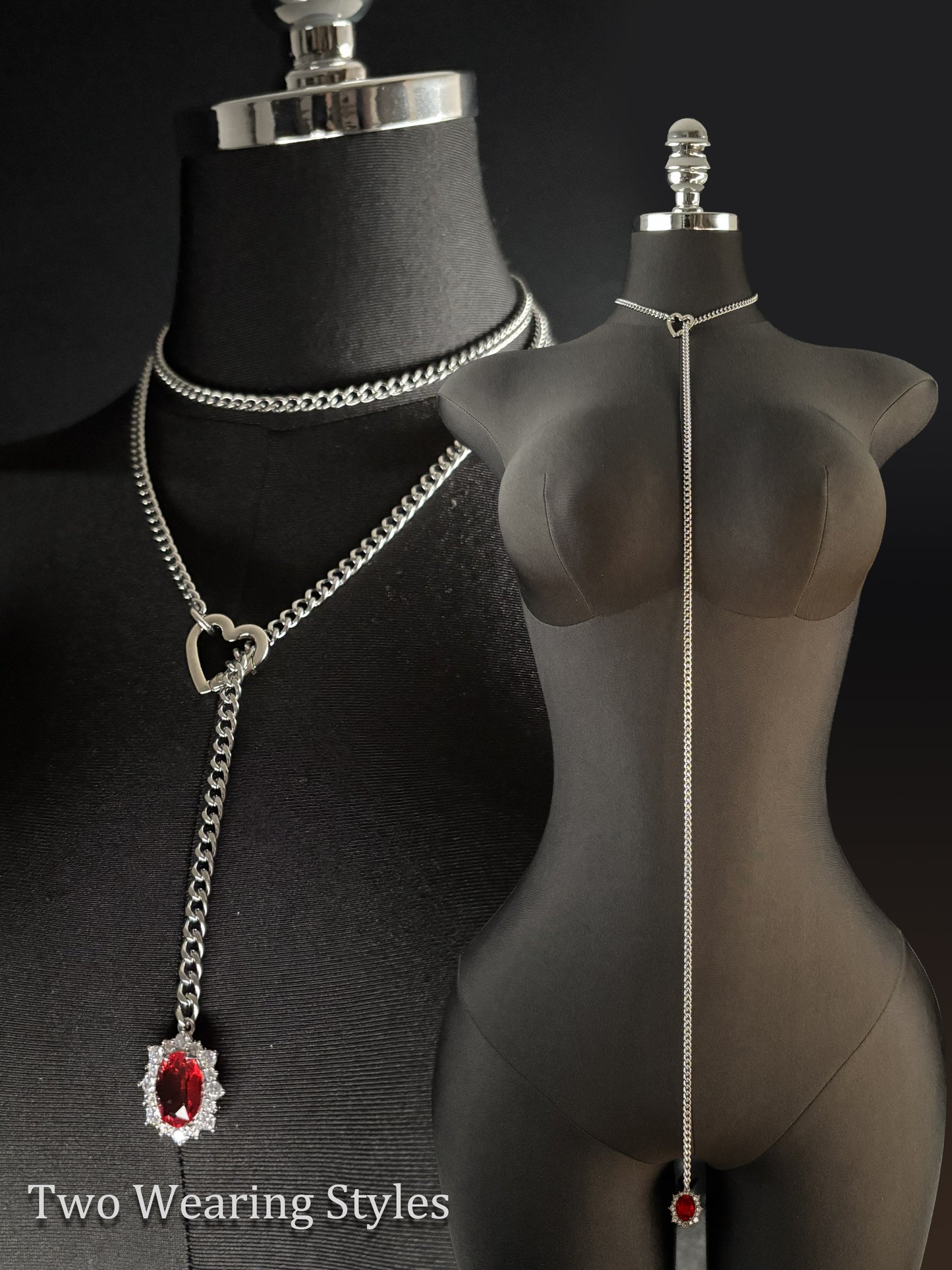 LoveChains™ - Gemstone Charm Loop Choker